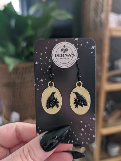 Crow earrings