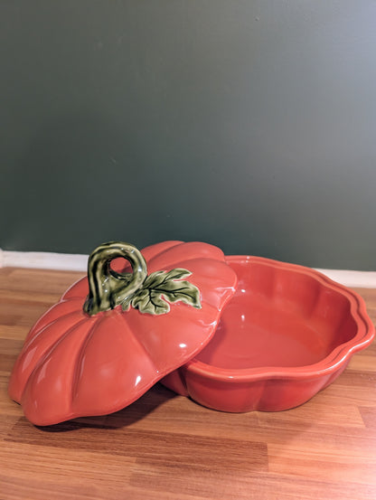 Ceramic Pumpkin Pie Dish